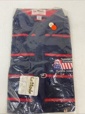 La Mode Polo Shirt Homeplate USA Millington Tennessee Size XXL